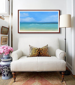 'Endless Summer' Ocean painting by wildlife artist Kathie Miller. Prints available.