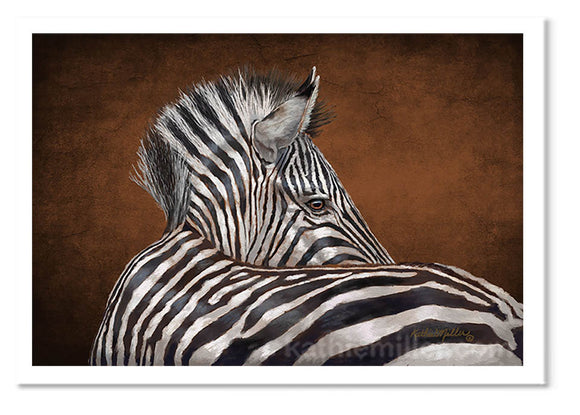 Grant's Zebra II by award winning artist Kathie Miller