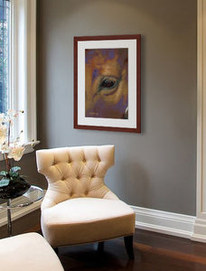 Horse Portrait painting by wildlife artist Kathie Miller.  Prints available.