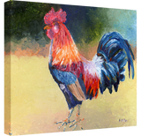 Rooster prints from original oil painting wrapped canvas by award winning artist Kathie Miller