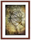 Sun Dial photography with mahogany frame by wildlife and landscape artist Kathie Miller.  Prints available.