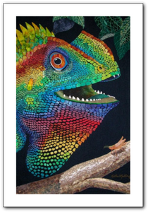 Forest Dragon textile art by award winning artist Kat hie Miller. Prints available.