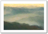  Mountain Valley Abstract Painting by wildlife and landscape artist Kathie Miller.  Prints available.